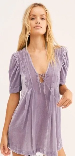 Free People Adelle Velvet Dress thumbnail 1