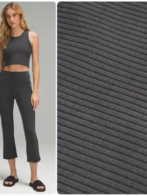 Lululemon Ribbed Softstreme Cropped Tank Top washed Black 6 thumbnail 3