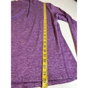 Nike Nike Heathered Purple Dri-FIT Pullover Sz M Nike Running w Thumbholes thumbnail 9