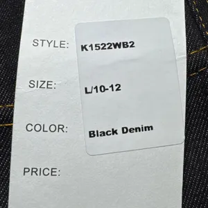 Unique Vintage Denim Shorts High Waist Stretch Black‎ w/ Pockets Size L thumbnail 4