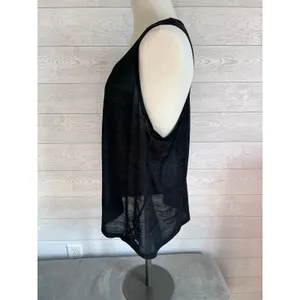Champion black Duo Dry semisheer racerback tank top activewear XL thumbnail 3