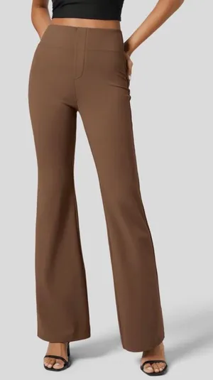Halara Flex™ High Waisted Back Side Pocket Slight Flare Work Pants XL NEW thumbnail 1