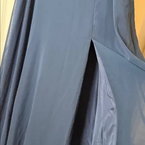 NWT Azazie Bree A-line chiffon floor length maxi formal dress sz Lg thumbnail 5