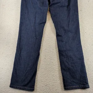 LL Bean Classic Fit Fleece Lined Jeans Womens 8‎ Reg Dark Indigo 502819 Stretch thumbnail 11