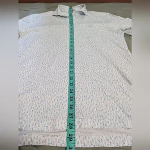 NWOT Peter Millar Polo Shirts Pima Cotton Lot Of 2 Women's Small Patterned White thumbnail 8