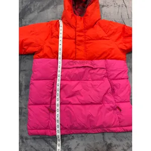 O'Neill Puffer Anorak Jacket Womens Orange Pink Colorblock Originals Medium thumbnail 7
