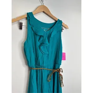 I.N San Francisco Dress Junior Size 16 Green High Low Sleeveless NWT‎ thumbnail 4