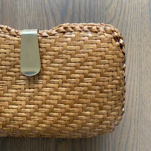 Vintage Woven Clutch with Gold Closure thumbnail 2