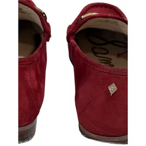 Sam Edelman Loraine Crimson/Scarlet Red Suede Bit Loafers| 6 thumbnail 6