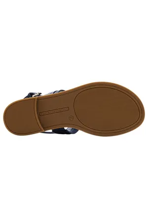 NWT Tommy Hilfiger Womens Cruman Emblem Sandals TWCRUMAN Dark Blue 6.5M thumbnail 6