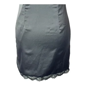 Princess Polly Dress Women 2 Black‎ Satin Lace Trim Slip Mini Sexy Whimsigoth thumbnail 7