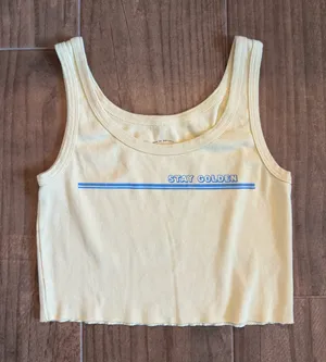 Butter yellow Billabong tank top thumbnail 1