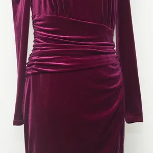 Lauren Ralph Lauren Velvet Cocktail‎ Dress Size 2 thumbnail 4