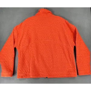 Lululemon sz‎ 8 Rippled Full Zip Jacket Autumn Red Orange Coral turtleneck $148 thumbnail 2