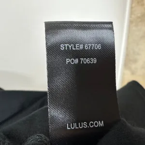 Lulus Forget Me Knot Black Midi Wrap Dress Stretch Jersey Knit Casual Medium NWT thumbnail 8