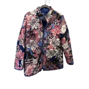 Reversible Longline Lightweight Puffer Jacket – L / XL Blue Size L thumbnail 3