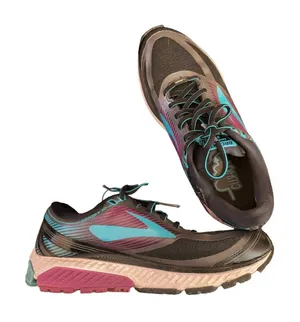 Brooks Ghost 10 Running Shoes‎ Athletic Black Purple Teal 1202451B089 Womens 9.5 thumbnail 1