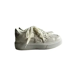 Vintage Havana Women Size 8 White Pearl Studded Star Platform Sneakers Low Top⁠ thumbnail 2