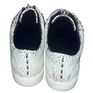 Frye Lena Rebel Leather Zip Crackled Low Top Sneaker thumbnail 4