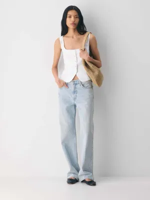 Aritzia Wilfred Octavo Bustier - CruiseLinen™ White Top Vest thumbnail 8