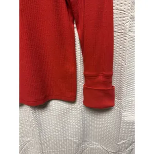 Intimately Free People Womens Red Ribbed Long Sleeve Mock Turtle Neck XL Stretch thumbnail 2