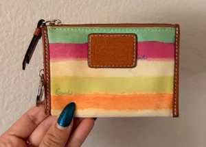 Vintage Coach Watercolor Card Holder thumbnail 1