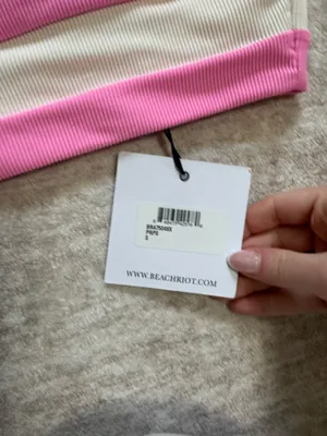beach riot eva color block top size small nwt thumbnail 3