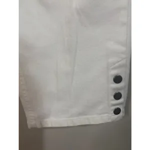 Talbots Capri Pants Womens 12P White Good‎ Snap Hem Stretch Denim Cropped Jeans thumbnail 5