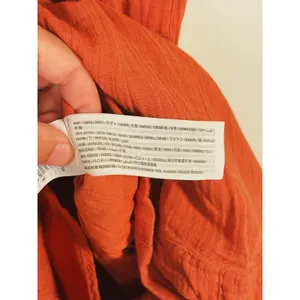 Abercrombie Cotton Gauze Romper Playsuit Womens S Orange Utility Fall Granola thumbnail 9