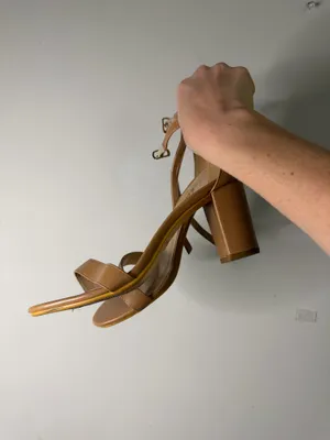 Women’s Ankle Strap Sandals in Tan Size 9 thumbnail 2