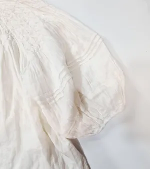 Free People Secret Falls Smocked Top in Ivory thumbnail 12
