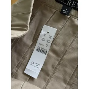 J.Crew NWT Pleated Skirt in Cotton Poplin Size 6 Washed Hazelwood Tan $178 New thumbnail 7