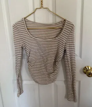 Striped long sleeve knit shirt thumbnail 4