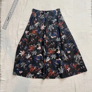 Shelanna juniors large floral faux leather a line midi skirt SK 3525 thumbnail 7