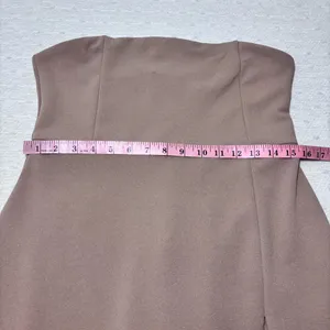 Meshki Rachel Crepe Bandeau Thigh Split‎ Mini Dress Size XL thumbnail 8