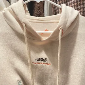 Sapient cream hoodie with small embroidered graphics thumbnail 2