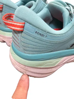 Hoka One Bondi 7 wms teel green walking running sneakers sz 8..5 SKU 10-415 thumbnail 14