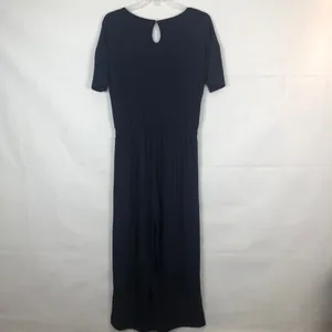 Women's Short Sleeve Blue Jumpsuit Size Medium thumbnail 11