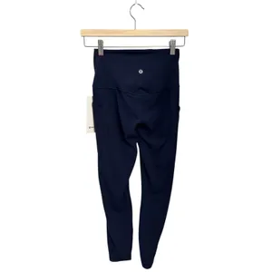 Lululemon Align HR pant 25” size 6 with pockets True Navy New with Tags thumbnail 3