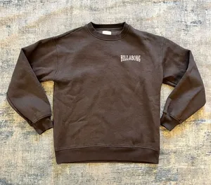 Billabong Dark Charcoal Gray Pink Yellow Name Logo Graphic Sweatshirt S thumbnail 1