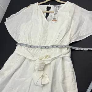 Tommy Bahama St. Lucia Linen-Blend Split-Shoulder Dress White SZ Small NEW *FLAW thumbnail 9