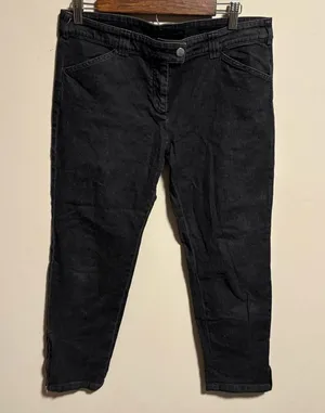 Authentic Balenciaga ankle-zip crop jeans skinny black- Size 44 (12) thumbnail 1