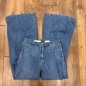 Anthropologie Pilcro High-Rise Wide-Leg Soft Trouser Jeans Size 27 Boho Festival thumbnail 2