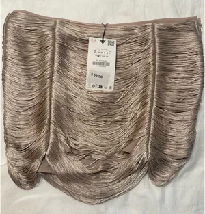Zara Fringed Mini Skirt thumbnail 2
