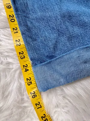 KanCan Size 15/31 High Cuffed Wide Leg Distressed Jeans (slight crop) thumbnail 10