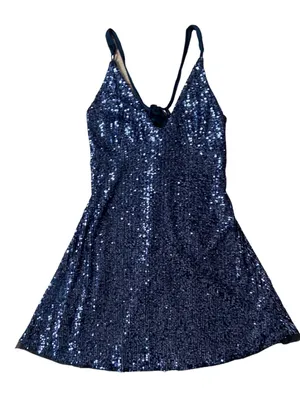 Free People Black Sequined Mini Dress 🔥 thumbnail 2