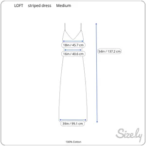 Loft Nautical Coastal Euro Summer Blue White Striped Sleeveless Maxi Dress Size M thumbnail 13
