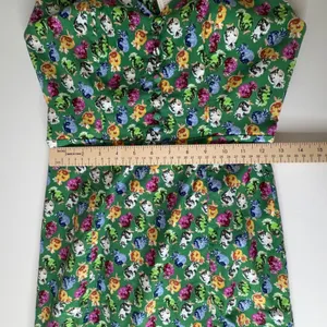 NWT Maeve Anthropologie Cecily Midi Dress‎ XS Green Pomegranate Floral Fruit thumbnail 11