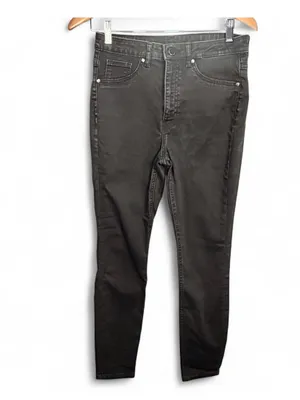 H&M Women’s Ultra High Waist Ankle Length Black Curvy Jeggings Size US 8/UK 12 thumbnail 2