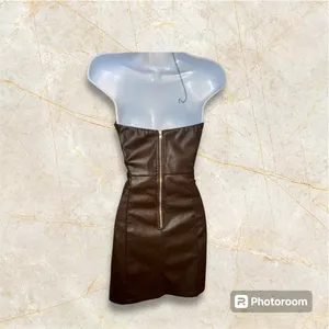 REVOLVE; ASTR THE LABEL Carmen Strapless Faux Leather Mini Dress Size Small thumbnail 6